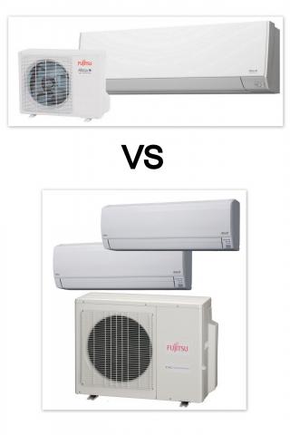 Single Zone VS Multi Zone Ductless Mini Split Picture